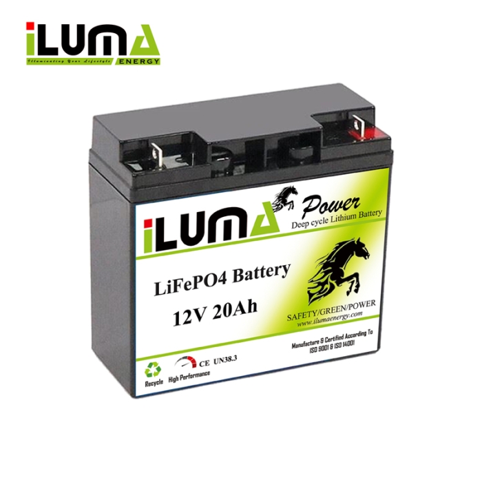 12V 20Ah LiFePO4 Battery