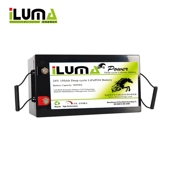 24V 150Ah LiFePO4 Battery